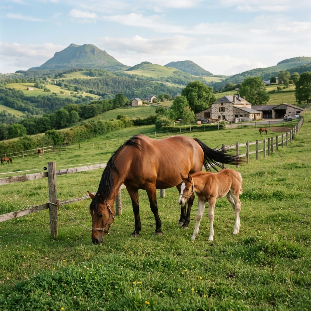 Élevage de chevaux au Pension la Métairie, Saint-Prix
